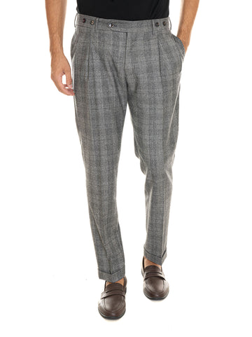 Pantalone classico BARBER-MZ1875 Grigio Berwich Uomo