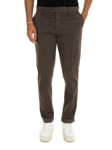 Pantalone modello chino YRETROGD Marrone Berwich Uomo