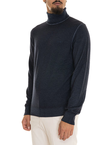 ARTULO Blue BOSS Men's Wool Sweater