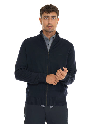 Cardigan zip Blu scuro BOSS Uomo