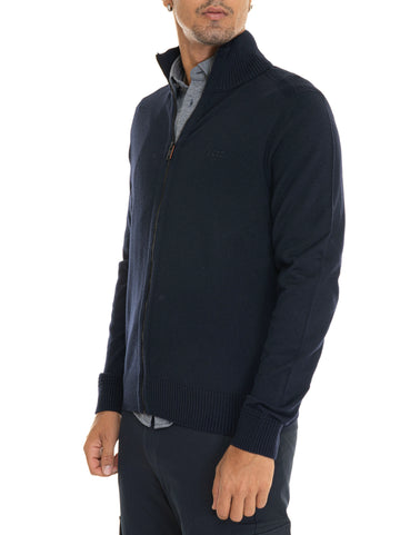 Cardigan zip Blu scuro BOSS Uomo