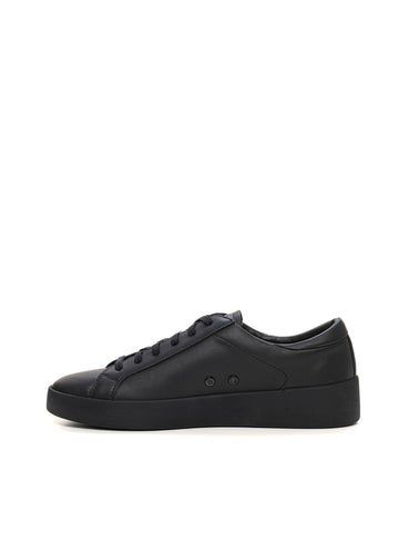 Leather sneakers with laces Black BOSS Men