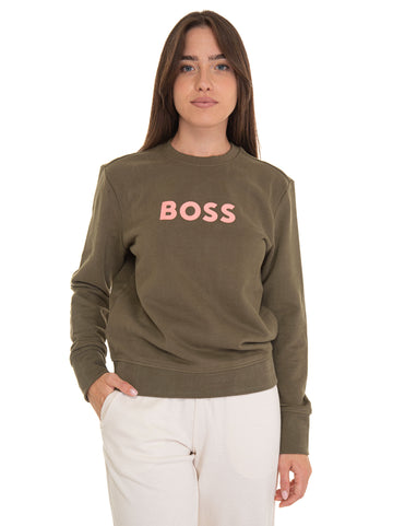 Felpa Verde BOSS Donna