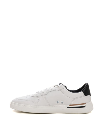 Sneakers in pelle con lacci Bianco BOSS Uomo