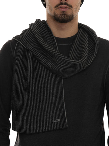 Set Sciarpa e Cappello ERCOLE-SET Nero BOSS Uomo