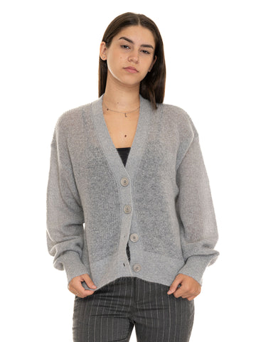 Cardigan bottoni Fariete Argento BOSS Donna