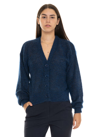 Cardigan bottoni Fariete Blu BOSS Donna