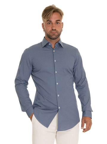 Casual Shirt H-HANK-KENT Blue BOSS Men