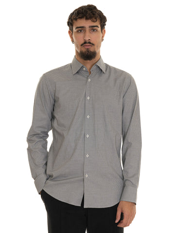 Camicia casual H-JOE Nero BOSS Uomo