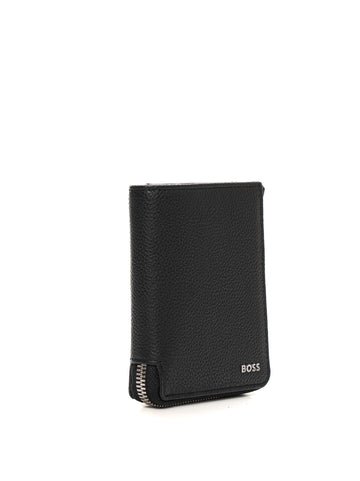 Black Vertical Wallet BOSS Men