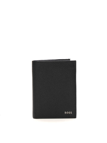 Black Vertical Wallet BOSS Men