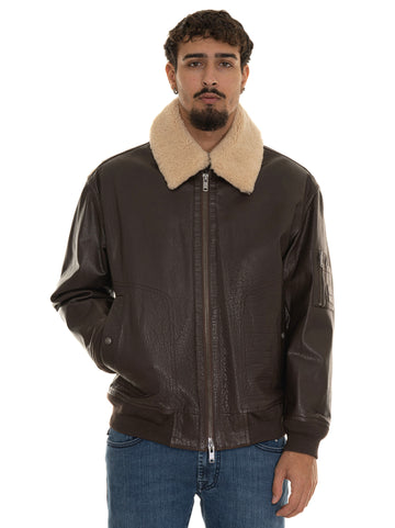 JOBARK Bomber Jacket Brown BOSS Men