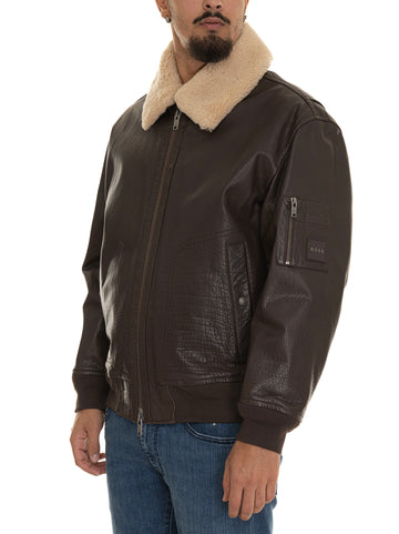 JOBARK Bomber Jacket Brown BOSS Men