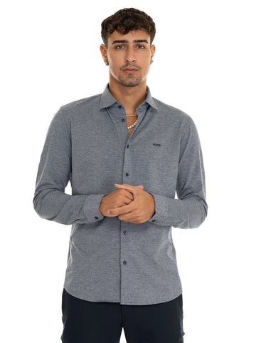 Camicia manica lunga Azzurro BOSS Uomo