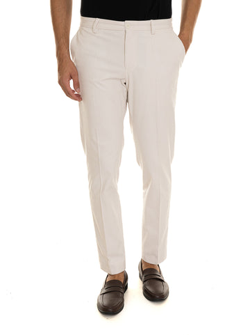 Pantalone in velluto P-GENIUS-CW Panna BOSS Uomo