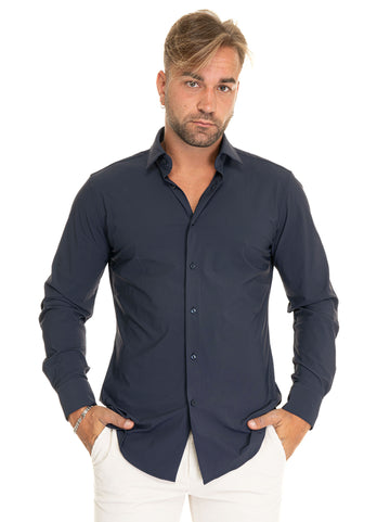 Camicia classica da uomo Blu BOSS Uomo