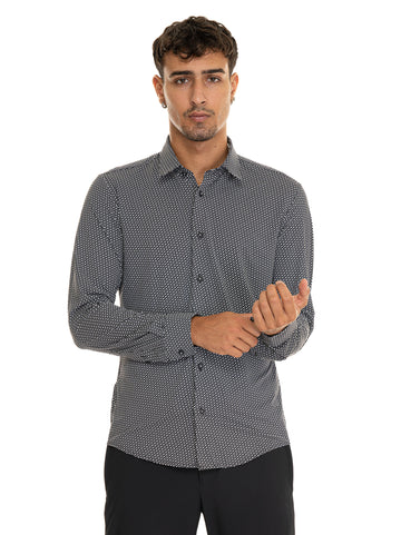 Camicia casual Nero BOSS Uomo