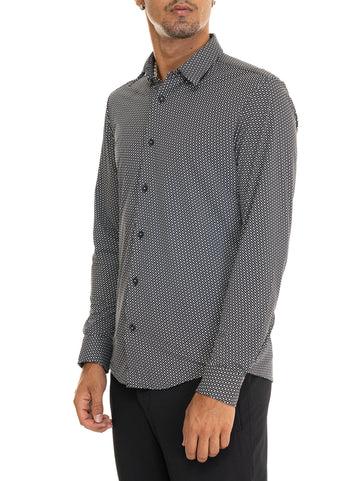 Camicia casual Nero BOSS Uomo