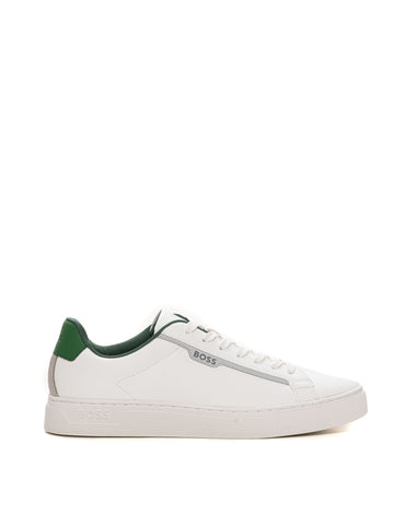 Sneakers con lacci Bianco BOSS Uomo