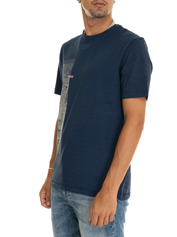 T-shirt Blu BOSS Uomo