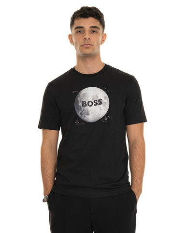 BOSS Men's TE-MOON Black T-Shirt