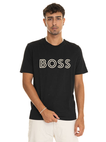 T-shirt Nero BOSS Uomo