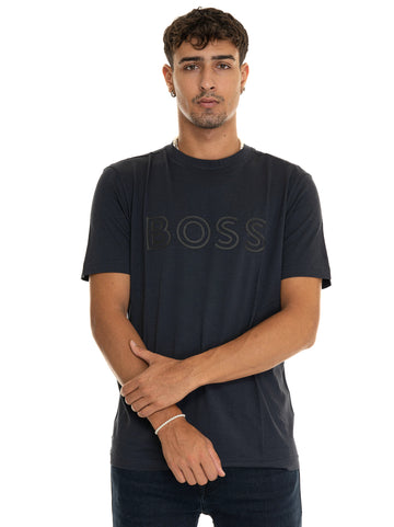 T-shirt Blu BOSS Uomo