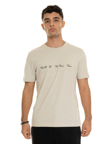 Beige T-shirt BOSS Men