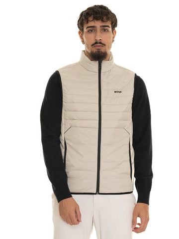 BOSS Men's V-THOR2 Beige Vest