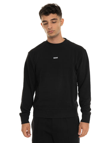 WESMALLCREW Black Sweatshirt BOSS Men