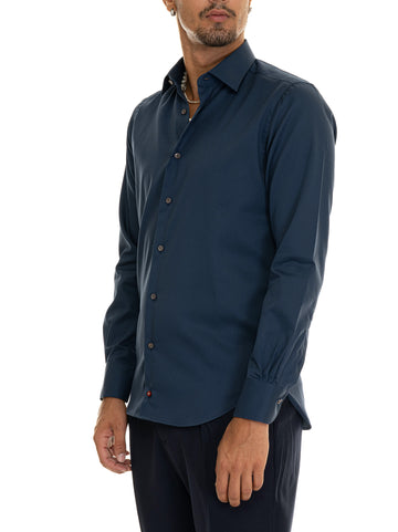 Classic men's shirt Blue Carrel Man