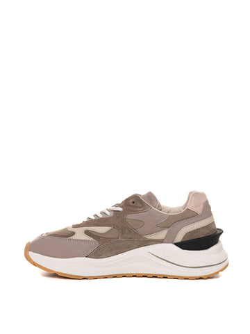 Sneakers with laces Fuga wax Beige DATE Women