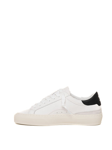 Sonica calf lace-up sneakers White-black DATE Women