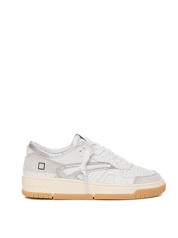 Sneakers con lacci  Torneo Bianco-argento D.A.T.E. Donna