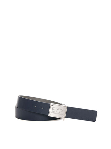 EA7 Men's Blue-Grey Belt