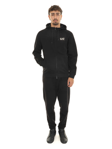 Tuta con zip Nero EA7 Uomo