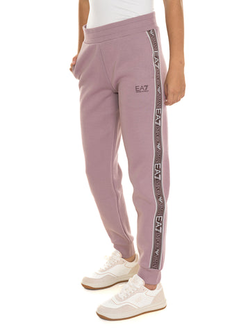 Pantalone in felpa Rosa EA7 Donna