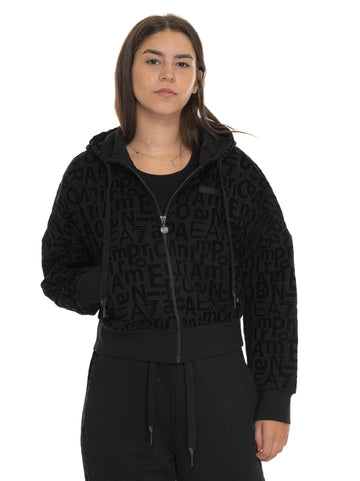 Felpa Nero EA7 Donna