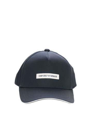 Cap with visor Blue Emporio Armani Man