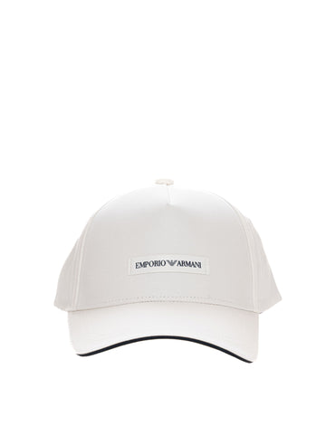 White Emporio Armani Men's cap with visor