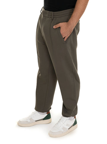 Emporio Armani Men's Green Cotton Trousers