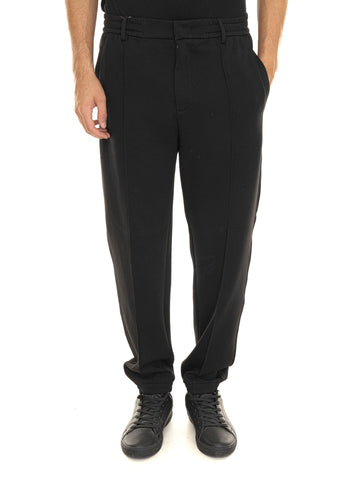 Pantalone in cotone Nero Emporio Armani Uomo