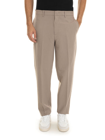 Pantalone in cotone Taupe Emporio Armani Uomo