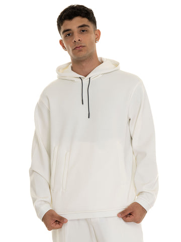 White Emporio Armani Men's Hoodie