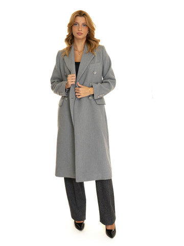 Cappotto lungo Grigio Emporio Armani Donna