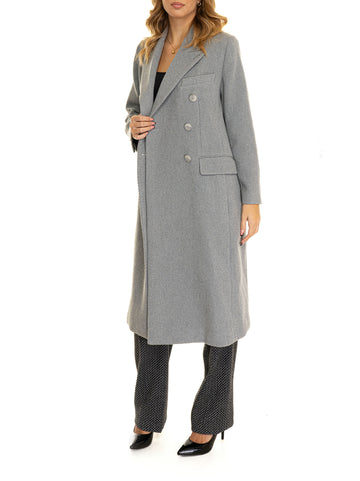 Cappotto lungo Grigio Emporio Armani Donna