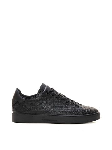 Sneakers con lacci Nero Emporio Armani Uomo