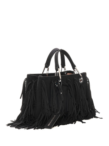 Borsa modello shopper media Nero Emporio Armani Donna