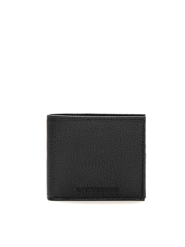 Leather wallet Black Emporio Armani Man