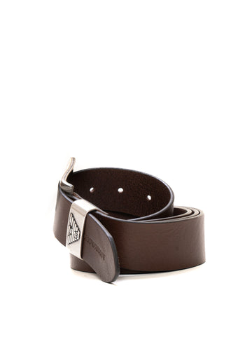 Brown leather belt Emporio Armani Man